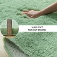 thumbnail image 2 of Homore Cute Fluffy Velvet Carpet Soft Washable Area Rugs for Bedroom/ Living Room Decoration, 5' x 8' Mustard Green, 2 of 7