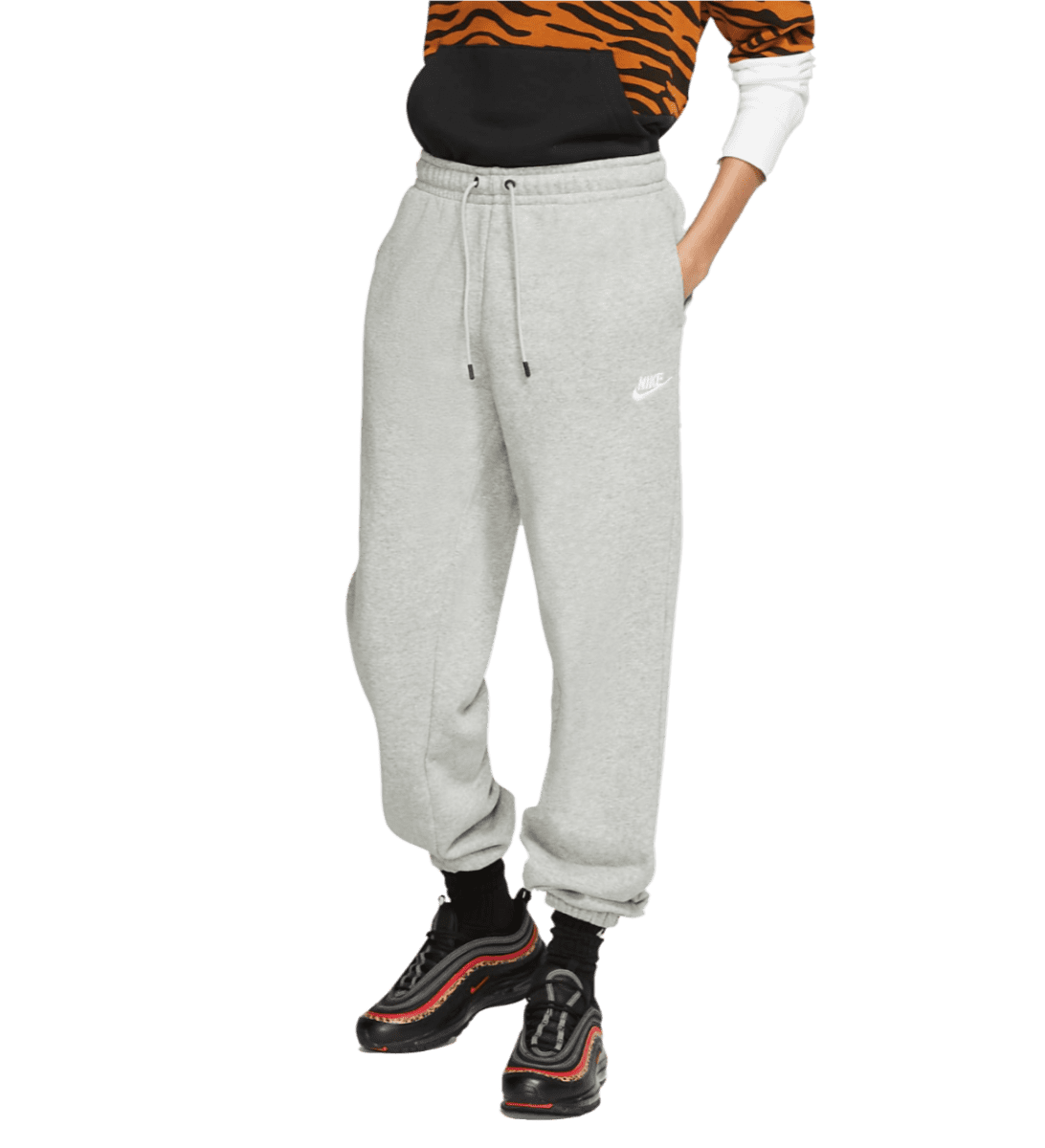 Nike Women's Sportswear Fleece (Grey) Jogger Pants Size XL