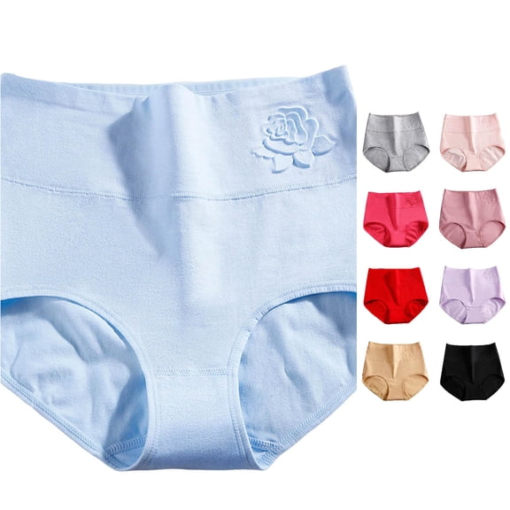 SIYUDAN Womens High Waist Postpartum Panties Full Coverage Soft Comfort Briefs, Size L