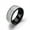 Black, variant on Five Row Diamond Fashion Stainless Steel Couple Ring Yiwu Jewelry