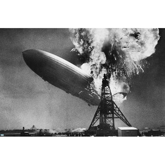 The Hindenburg Disaster Wall Poster, 22.375" x 34"