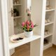 thumbnail image 5 of Tulipanes artificiales en miniatura en maceta, bonsái de flores artificiales para decoración de interiores, macetas falsas para escritorio, estante, hogar, oficina, decoración de flores, 5 of 6