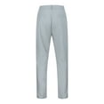 thumbnail image 4 of Men's Casual Wide Leg Pants Elastic Waist Comfortable Solid Color Loose Fit Breathable Stretchable Pocket Design Versatile Outdoor Mens Beach Pants Trousers Vacation Cargo Pants, 4 of 7