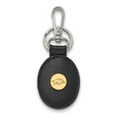 thumbnail image 2 of Arkansas Black Leather Oval Key Chain (Gold Plated), 2 of 3