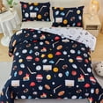 thumbnail image 4 of URBONUR Sports Kids Comforter Sets Twin Basketball Baseball Bedding Set for Boys 3Pcs Football Bed Sets Soft Microfiber Bedding Comforter Sets, 4 of 7