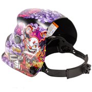 iMeshbean Pro Solar Auto Darkening Welding Helmet, Arc Tig Mig Mask Grinding Hood w/2 Lens & Bag