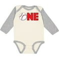 thumbnail image 3 of Inktastic One with Baseball Baby's First Birthday Boys or Girls Long Sleeve Baby Bodysuit, 3 of 5