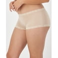thumbnail image 2 of Maidenform Boyshort One Fab Fit Microfiber Womens Underwear With Lace Stretch Full Coverage sz 5-9 40760, 2 of 6