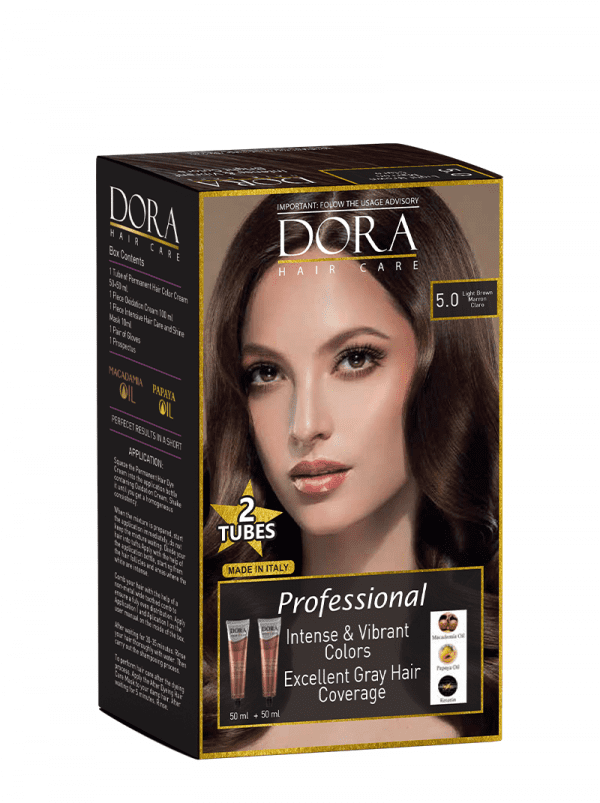 Dora Hair Care, Hair Dye, Permanent Hair Color, LIGHT BROWN /MARRON CLARO, , (1 Pack) Dora Hair Care, Hair Dye, Permanent Hair Color, LIGHT BROWN /MARRON CLARO, , (1 Pack)