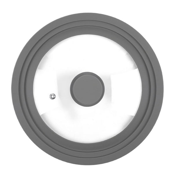 Bearachild Tapa de silicona de calidad alimentaria, cubierta Universal resistente a la oxidación para ollas de cocina, Universal para diferentes Cocina y Comedor gris 16-18-20