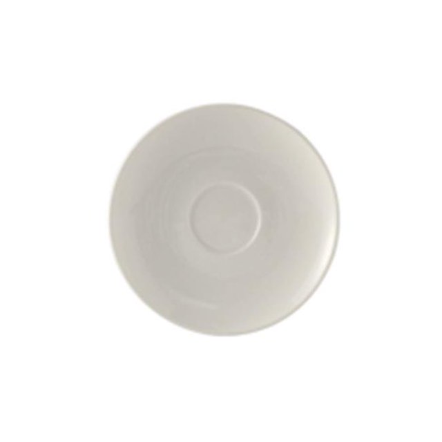 Tuxton AMU-086 Modena Aluma Demitasse Soucoupe Blanche - 5.16 Po. - 3 Douzaines