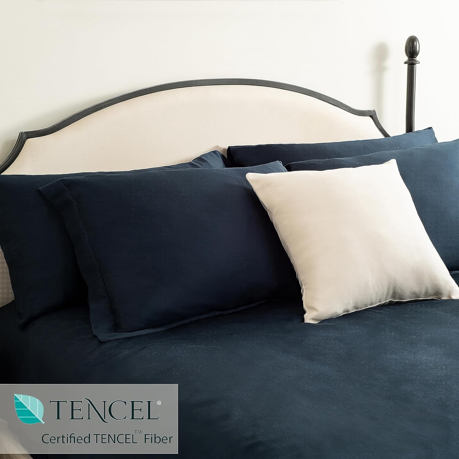 Delara 100% Eucalyptus TENCEL Lyocell California King Fitted Sheet 72"x84", 17" Deep Pocket, Cooling, Silky Soft, Moisture-Wicking, Carbon