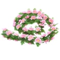 thumbnail image 2 of Artificial Daisy Flowers Garland, 78.7 inch Daisy Garland Spring Flowers Garland, Fake Flower Vine Greenery, Hanging Flower for Home Garden Outdoor Wedding Arch Floral Decor, Pink, 2 of 6