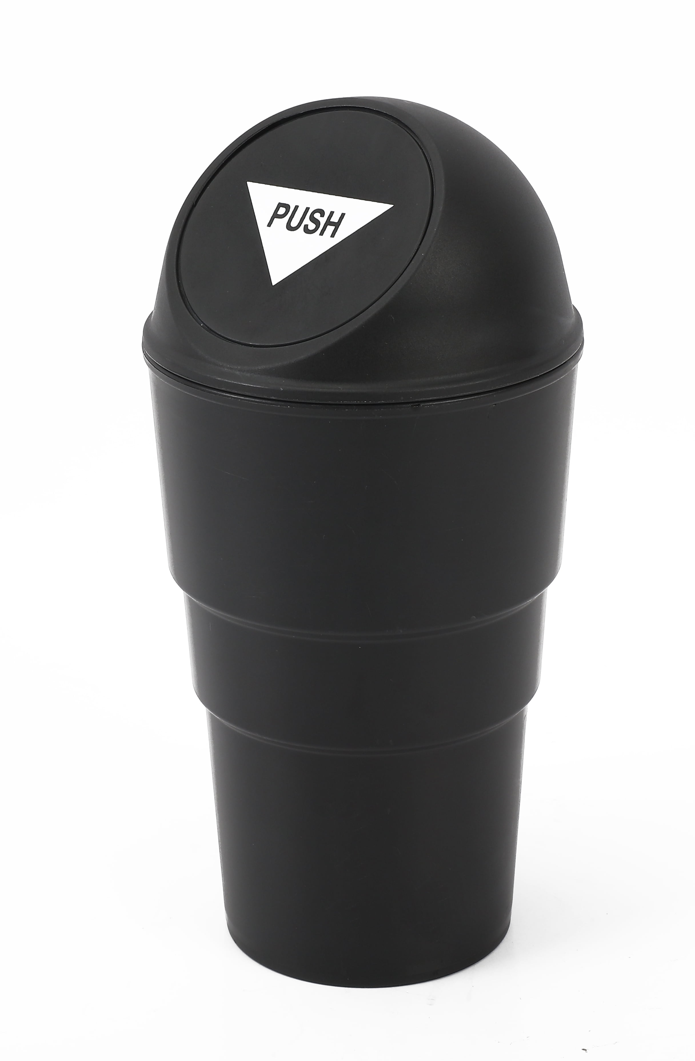 (4 pack) Auto Drive Universal Car, Truck, Van, and SUV Cup Holder Car Trash Can, Black