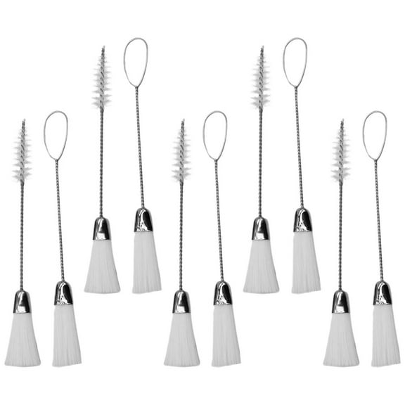 Portable Cleaning Brush Set for Sewing Machines and Laptops with 10pcs Durable Fiber Brushes in