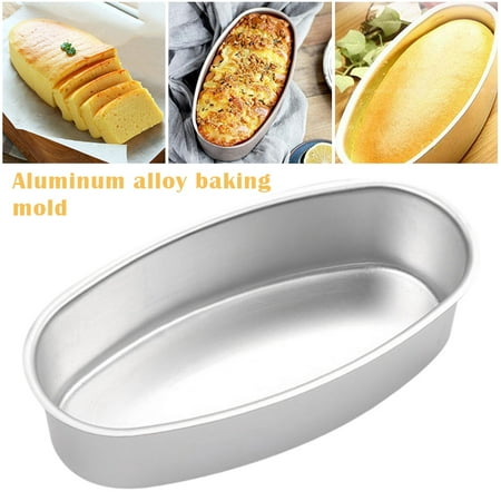 

Oval Shape Cake Pan Non-stick Aluminum Alloy Cheese Cake Mold Breads Loaf Pans Bakeware for Home Kitchen Bakery New
