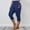B127 Blue womens capris for summer clearance under $5, variant on Women Capris Under $5! Cagogo Women's Plus Size Capri Leggings Stretch Casual Summer Black Workout Capris Buttery Soft High Waisted Tummy Control Comfy Yoga Capris