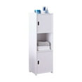 thumbnail image 2 of InRoom Furniture BM13-WH 10 x 9 x 31 in. Bathroom Cabinet, White, 2 of 3