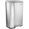 thumbnail image 5 of Elama 3 Piece 50 Liter and 5 Liter Stainless Steel Step Trash Bin Combo Set with Slow Close Mechanism, 5 of 5
