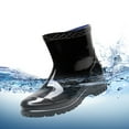thumbnail image 5 of NOKIO Men'S Casual Outdoor Waterproof Ankle Rain Boots Mens Rain Boots Hardwearing Anti Skidding Patchwork Slip On Waterproof Non Slip Plastic Cement Rain Shoes Rain Ankle Boots, 5 of 5