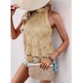thumbnail image 2 of Women'S Tank Tops Hollow Out Lace Boho Blouse Eyelet Embroidery Sleeveless Tops Shirts  S, 2 of 8