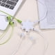 thumbnail image 3 of Divisor de audio para auriculares de 3,5 mm Adaptador de 1 macho a 5 hembra (blanco), 3 of 5