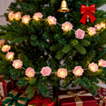 thumbnail image 5 of 150 cm LED Rose String Lights Rose Fairy Lights Flowers Lights Lamp for Indoor Outdoor Birthday Wedding Party Decoration Pink, 5 of 11