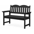 thumbnail image 1 of QinaQin Banca de jardín para 2 personas de poly lumber con diseño de listones, loveseat para patio, porche, parque o jardín, 1 of 5