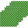 thumbnail image 6 of Coolnut 6 PCS Green Polka Dot Washcloths, 12 X 12 Inches Cotton Wash Cloths, Highly Absorbent and Soft Face Towels for Bathroom,Gym,Hotel and Spa, 6 of 6