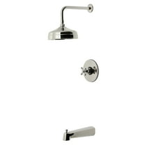 Kingston Brass KB6336AX Revival Single-Handle Pressure Balanced Tub and Shower Faucet, Polished Nickel