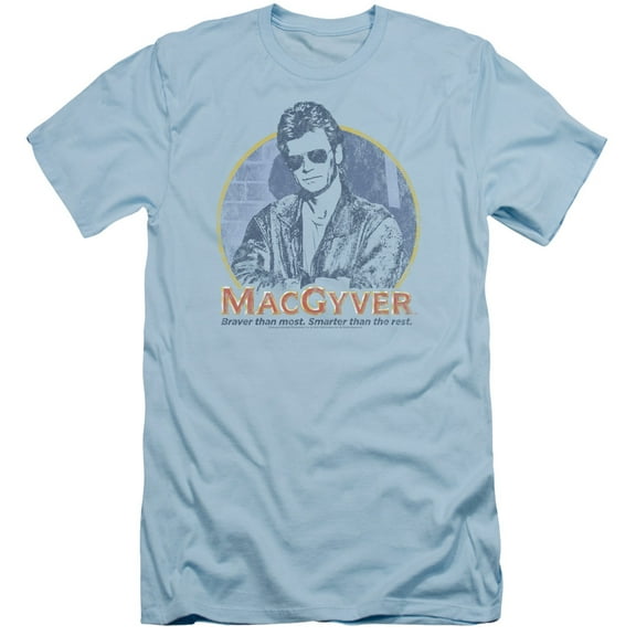 Macgyver Title Adult 30/1 T-Shirt Light Blue