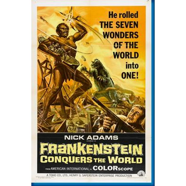 27inx40in Frankenstein Conquers The World Movie Poster Giclee Print Reprint 27inx40in Entertainment Theme Room Art Poster 27x40 Walmart Com Walmart Com