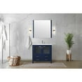 thumbnail image 2 of Lexora Home Volez 36" Single Vanity with Integrated Sink and Mirror in Navy Blue, 2 of 7