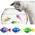 thumbnail image 1 of 3pcs Robot Fish For Cats, Interactive Swimming Robot Fish Cat Toy For Indoor Cats Play with Led Light Plastic Fish Toy Gift, 1 of 5