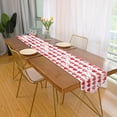 thumbnail image 4 of Dreamtimes Double Sided Valentine's Day Long Polyester Table Runner 13 x 90 Inches Love Hearts Table Cloth Cover Placemats for Kitchen Dinning Living Holiday Wedding Party Decor, 4 of 7