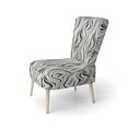 thumbnail image 3 of Designart "Zebra Elegance In Monochrome" White Zebra Upholstered Accent Chair - Modern Arm Chair For Bedroom, 3 of 7