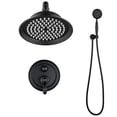thumbnail image 2 of Matt Black Shower Faucet System Sets Wall Mounted Shower Fixtures Mixer Valve, 2 of 10