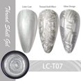 thumbnail image 1 of LILYCUTE 7ML Cat Magnetic Gel Nail Polish Pearl Shell Thread Pattern 9D Glitter Semi Permanent Soak Off Nail Art Varnish, 1 of 7