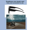 thumbnail image 3 of Lunettes de Soleil Polarisées Surdimensionnées Carrées Protection pour Conduite UV400, 3 of 8