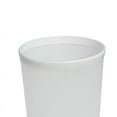thumbnail image 3 of Mainstays Frosted Plastic Bathroom White Wastebasket, 2.1 gal, 3 of 6