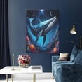 thumbnail image 5 of Gaeub Colorful Ocean Whale Print Canvas Wall Art for Bathrooms Bedroom,Wall Decor,Framed Artwork for Wall,Modern Wall Decorations Prints Picture,Home Decor Wall Pictures 30" x 40", 5 of 8