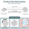 thumbnail image 2 of Jokapy Magnetic Curtain Tiebacks, Sparkling Crystal Flower Curtain Holdbacks, Silver, 4 Count, 2 of 11