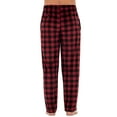 thumbnail image 5 of George Men's Fleece Plaid Sleep Pants, 5 of 6