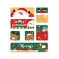 thumbnail image 2 of Puntoco 7 pegatinas magnéticas navideñas para refrigerador, suaves y magnéticas, para decoración navideña de Papá Noel, 2 of 7