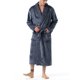 thumbnail image 2 of Men's Shawl Collar Fleece Bathrobe Spa Robe, 2 of 3