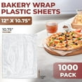 thumbnail image 2 of Clear Deli Plastic Sheets, Polypropylene Sandwich Wraps, 1000 Count, 12 x 10.75 in, 2 of 8