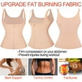 thumbnail image 3 of FITVALEN Women's Waist Trainer Corset Body Shaper Vest Underbust Cincher Tummy Control Tank Top with Adjustable Straps, 3 of 8