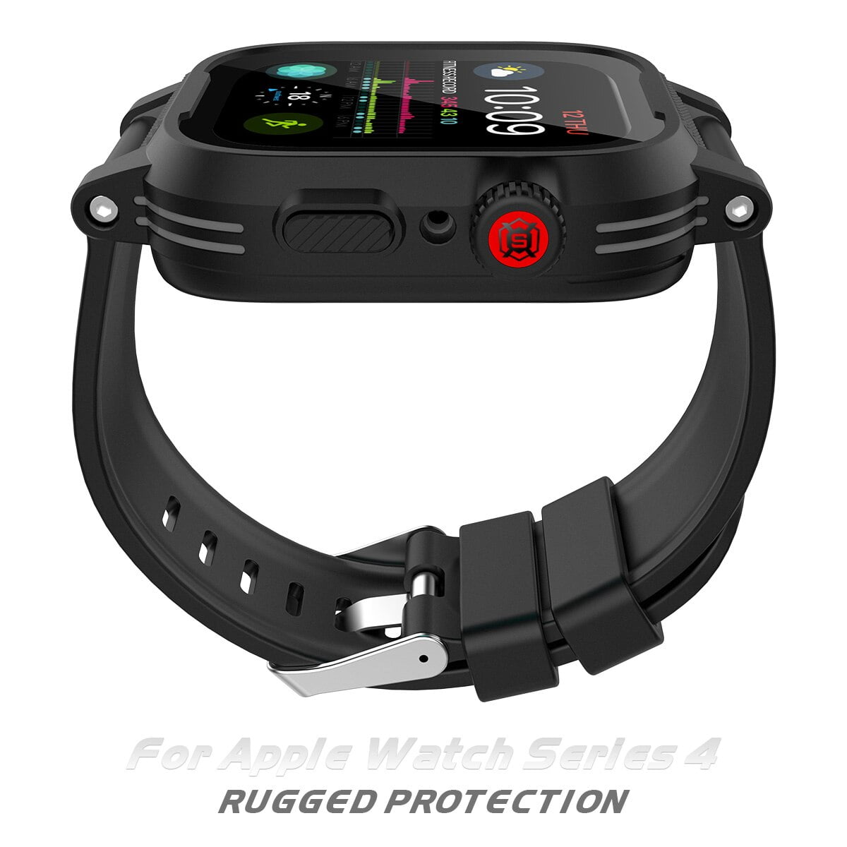 Waterproof Apple Watch Case Series3, 4 \u0026 5 , ShellBox IP68 Certified  Shockproof Impact Resistant Apple iWatch Full Body Protective Case with  Built-in Screen Protector(Black) | Walmart Canada