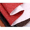 thumbnail image 2 of Black red line 100*155cm Faux Leather Foam Fabric Diamond Quilted Auto Headliner Upholstery US, 2 of 4