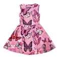 thumbnail image 4 of WhouRiu Girls Casual Fashion Graphic Dresses Sleeveless Crew Neck A Line Dress Kids Summer Comfortable Cute Everyday Sundress,3-4 Years, 4 of 4